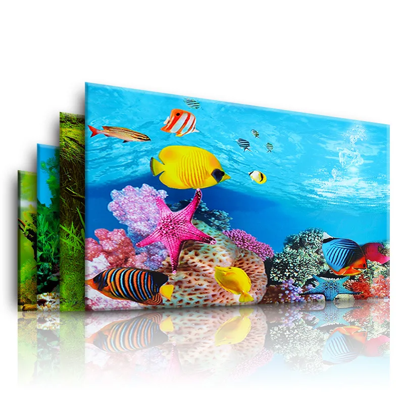 Marine Aquarium All In One - Akvaryum için arka plan 3d Etiket