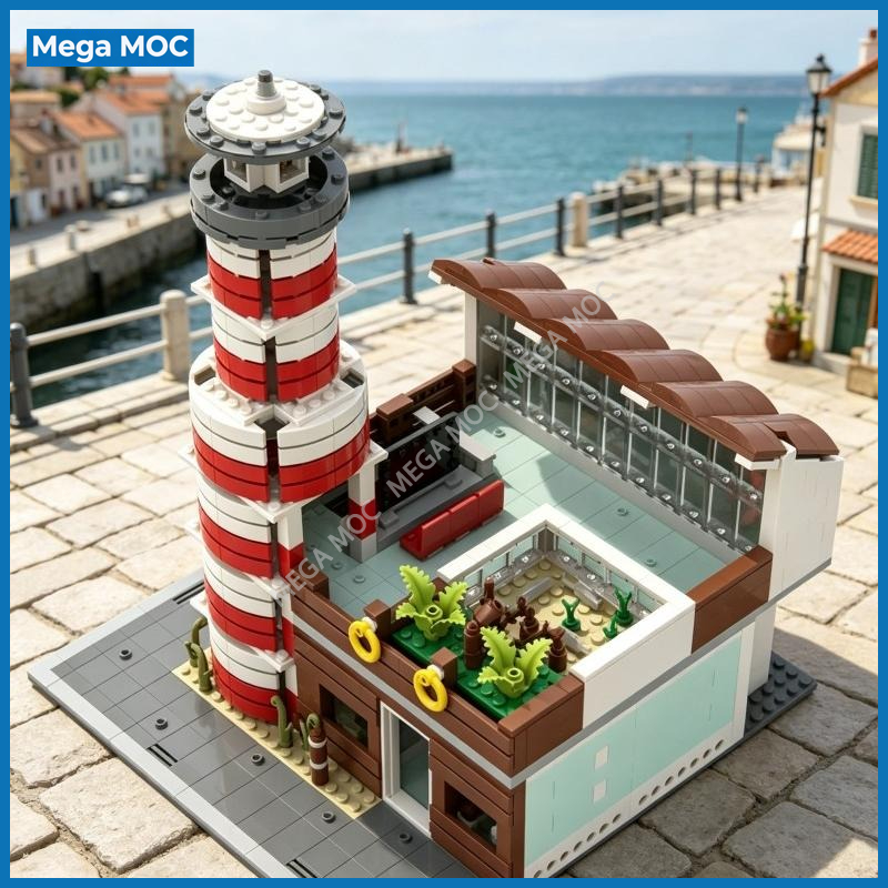 Aquarium And Marine Museum - Kendin Yap Şehir Akvaryumu MOC Tuğlaları