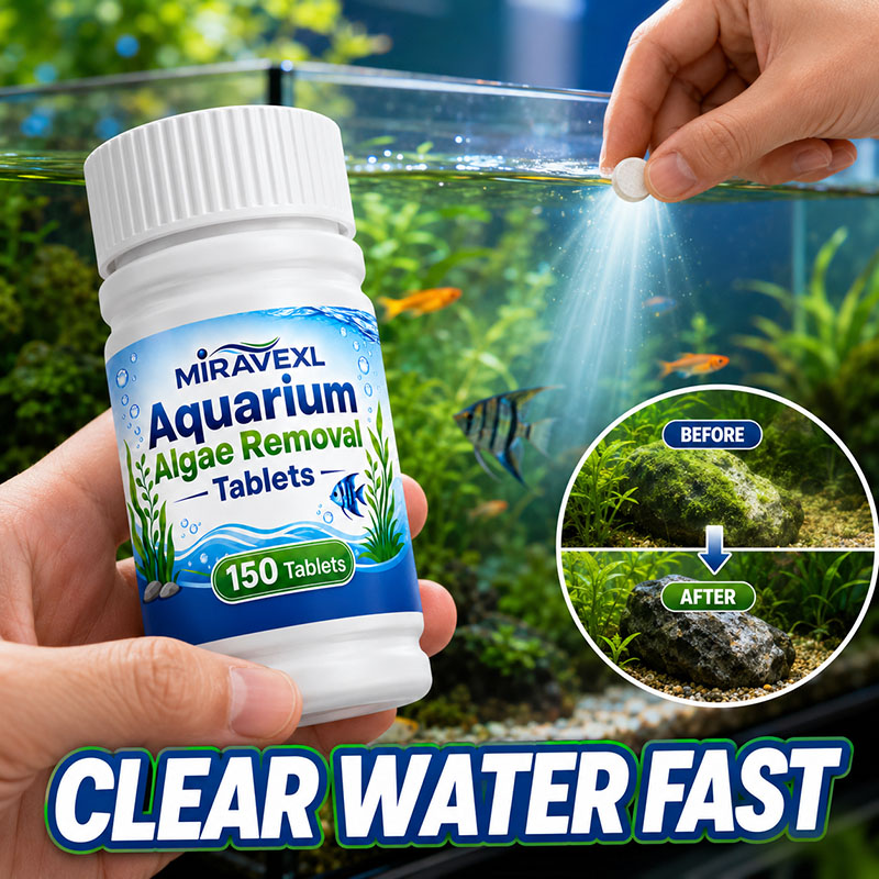 Aquarium Marine Plants - MIRAVEXL 150 Akvaryum Yosun Giderici Tabletler,