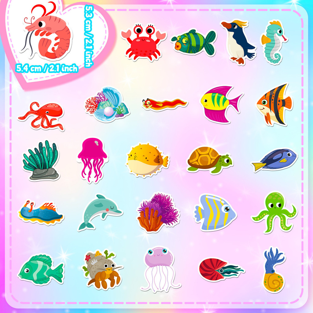 50 Adet Deniz Yaşamı Çıkartmal - Marine Aquarium & Regional Centre Reviews incelemesi ve fiyatı